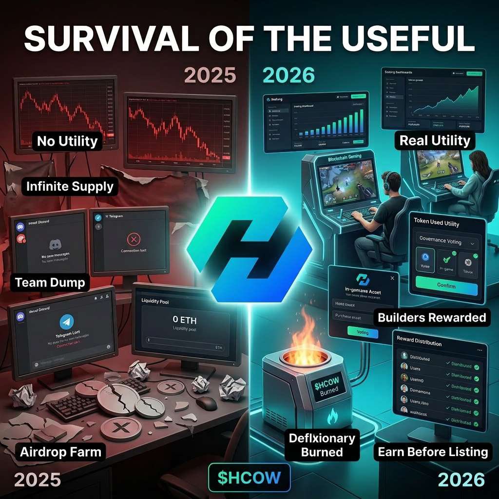 M_RABBB's tweet photo. Another thing worth mentioning is the ecosystem model.

HCOW isn’t positioning itself as a token with no utility.

Gaming products, ecosystem activity, staking, and future revenue-sharing mechanisms are all designed to contribute to the bigger picture.

That’s what long-term ecosystems usually need to survive in this space