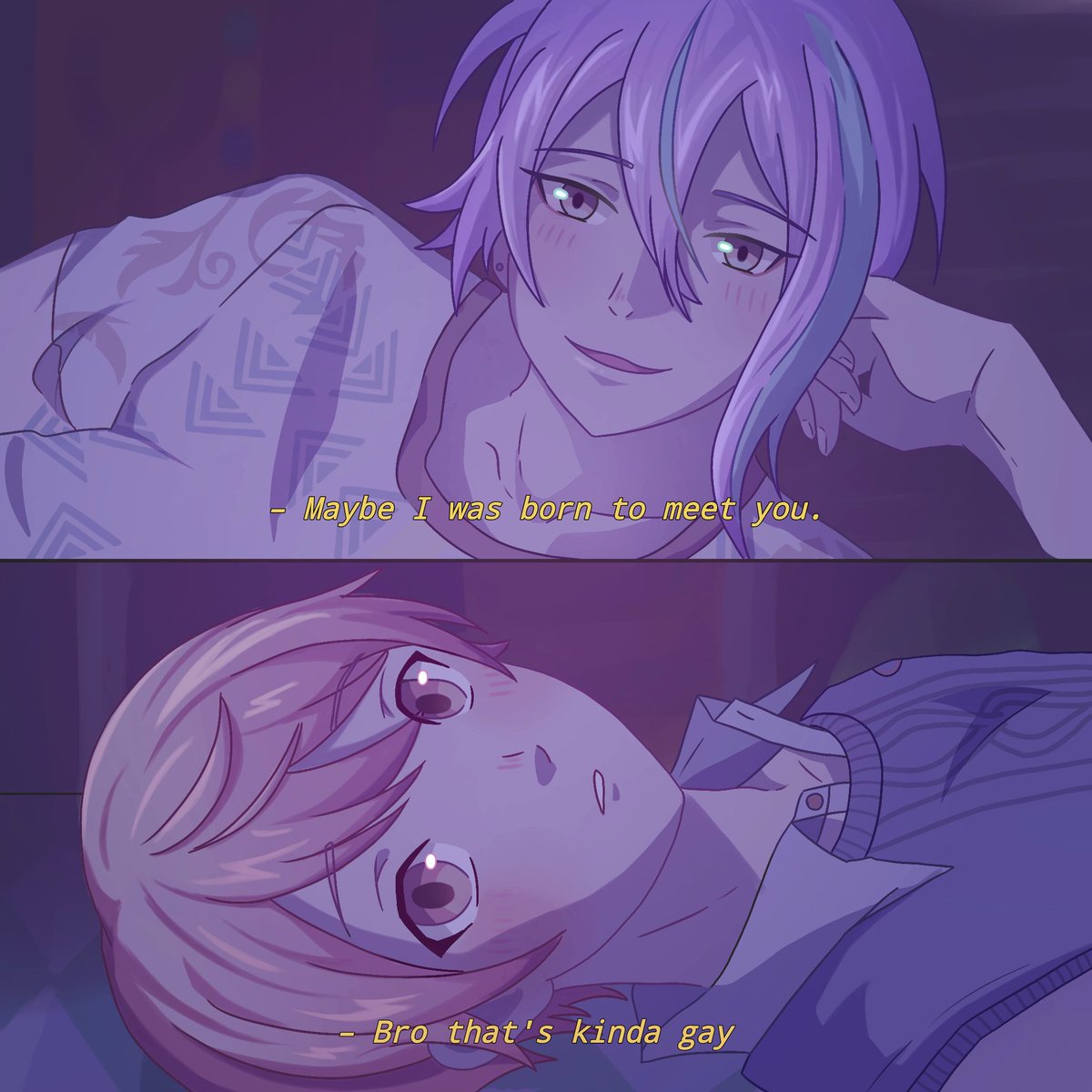 eienyoake's tweet photo. happy pride month!! here's my 1 year old ruikasa drawing to celebrate (inspired by kawoshin from eva)
#類司 #prsk_FA🎈🌟 https://t.co/IV6fn6Mul4