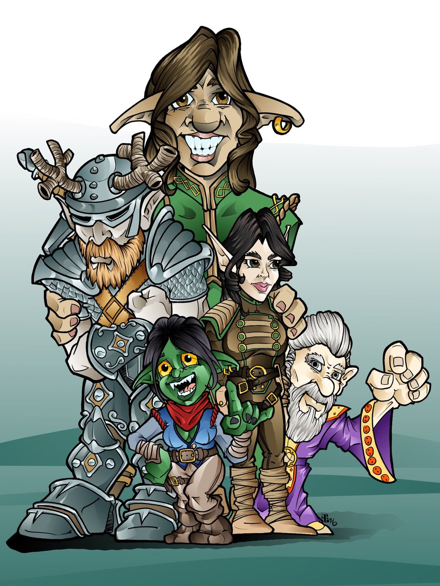 _PatDraws's tweet photo. Waterdeep group image for a friends stream. https://t.co/aQCj89lkGk