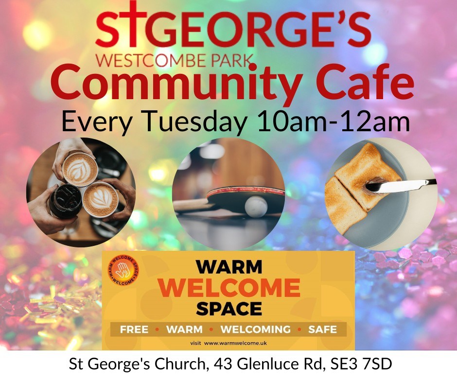 StGeorgesWP's tweet photo. Looking for a welcoming place to relax and connect with others? Our Community Cafe is open this Tuesday from 10am to 12pm. Come enjoy a drink, a snack, and some friendly conversation. ☕🍰 https://t.co/PyQZT45HWu