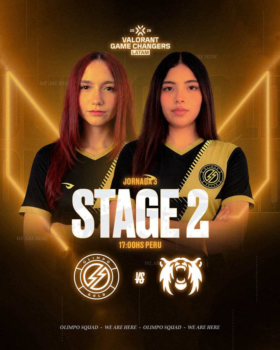 OlimpoSquad's tweet photo. #VAL | MATCHDAY!

Se reanuda el Stage 2, buscaremos sumar dos victorias al hilo hoy cuando nos enfrentemos a @PolarSquadMX.

🏆 #VCTGameChangers
⏰ 5 PM 🇵🇪 / 4 PM 🇲🇽 / 7 PM 🇦🇷🇧🇷
📺 https://t.co/QmNxG9nrTZ
📺 https://t.co/0mH0Gb9vG6…
 
¡Contamos con su apoyo mortales!

#WeAreHere⚡️ #GoOLG