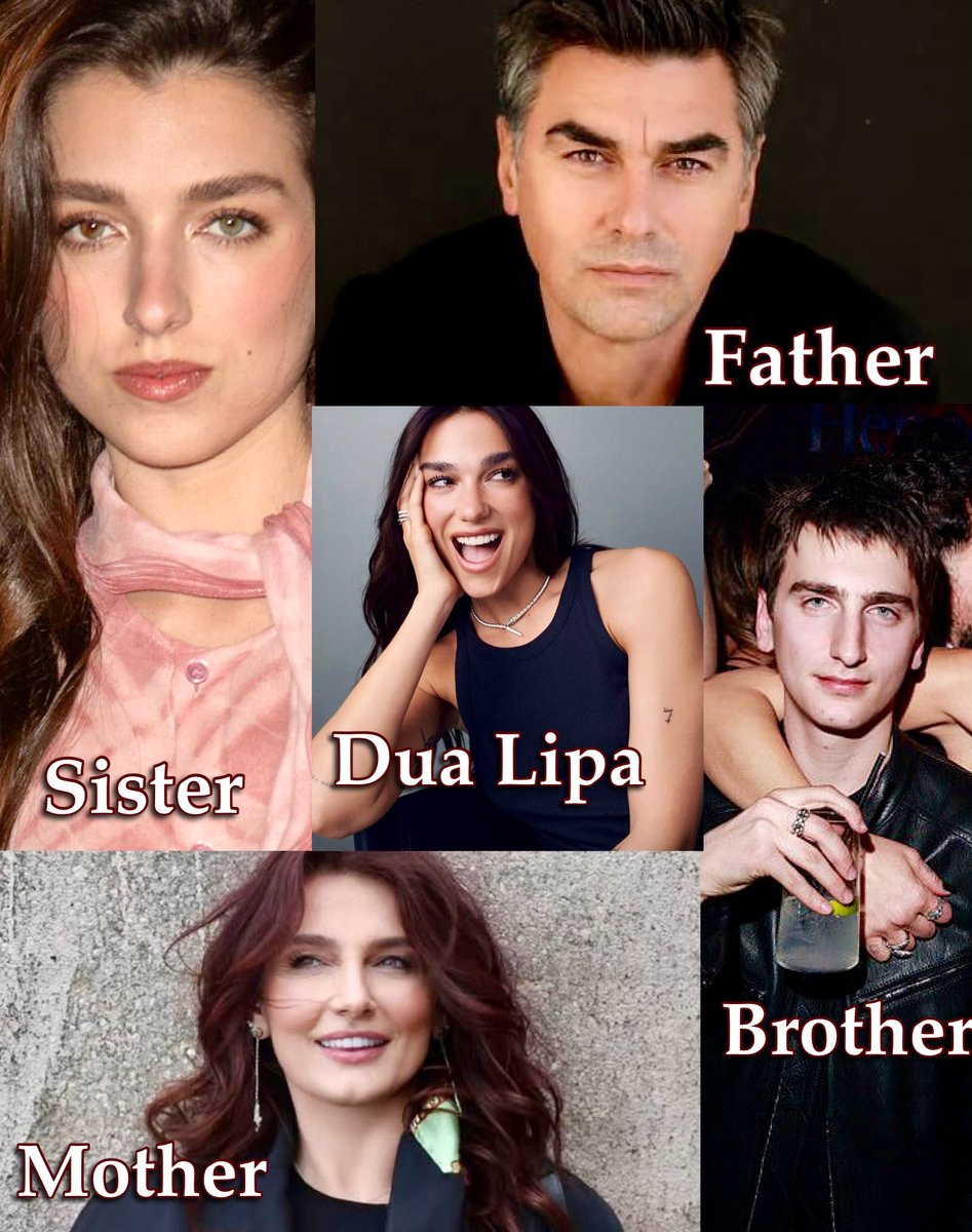 mamboitaliano__'s tweet photo. Dua Lipa is absolutely stunning

But her whole family is genuinely blessed by genetics 

They are Kosovo Albanians 🇦🇱🧬

The aesthetic triumph of the Balkans! https://t.co/1oiq5Q3KBj