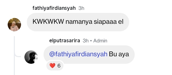 elputrazip's tweet photo. fathiyafirdiansyah : KWKWKW namanya siapaaa el

elputrasarira : Bu aya https://t.co/k40aBtAytL