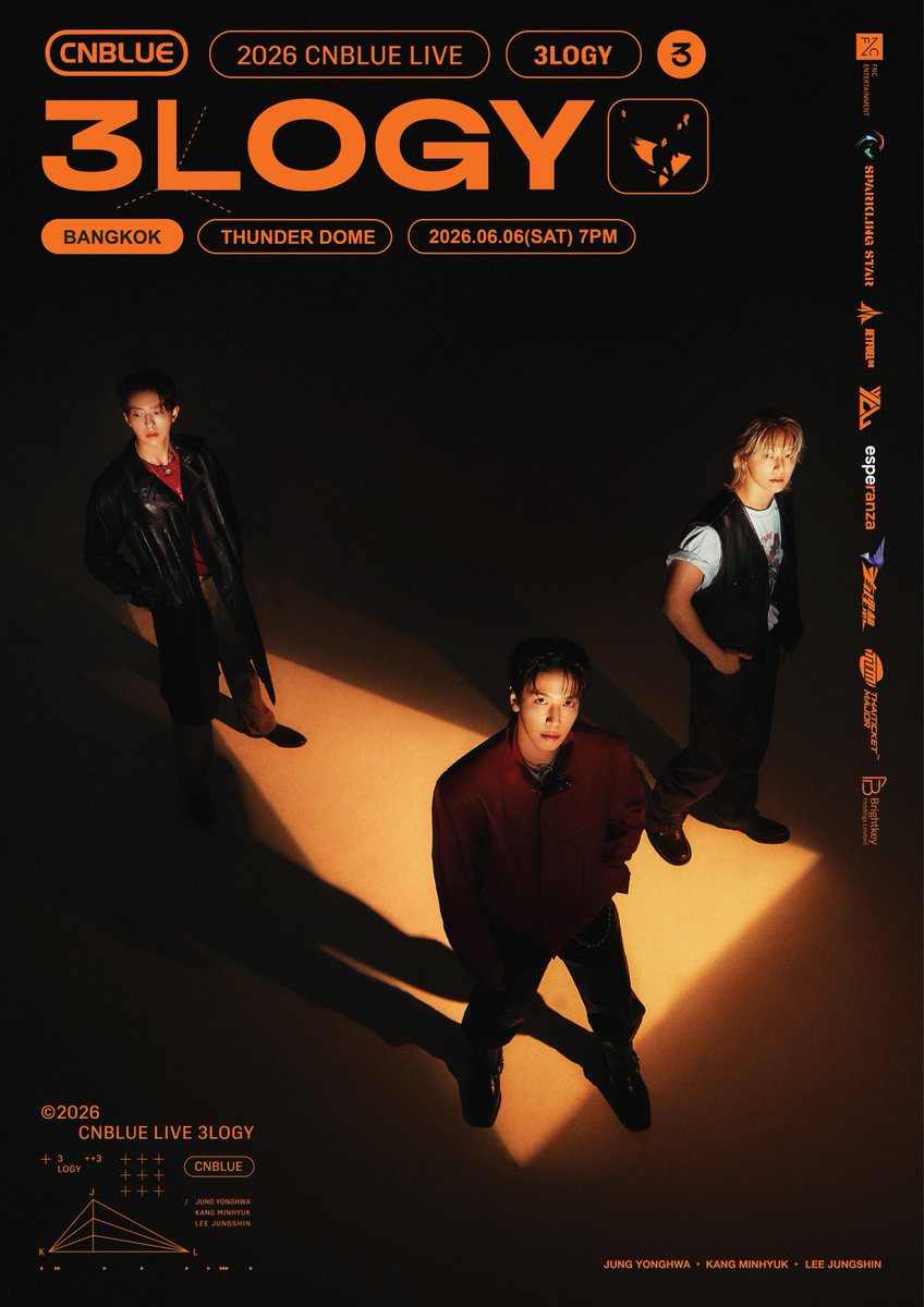 CNBLUE_UN_Spt's tweet photo. [2026 CNBLUE - WORLD TOUR '3LOGY' in Bangkok]  

Today’s hashtag:

#CNBLUE #씨엔블루 #3LOGY #CNBLUE_3LOGY #CNBLUE_World_Tour #3LOGY_in_Bangkok
From CNBLUE UN Support https://t.co/3U5hUSc5Jr