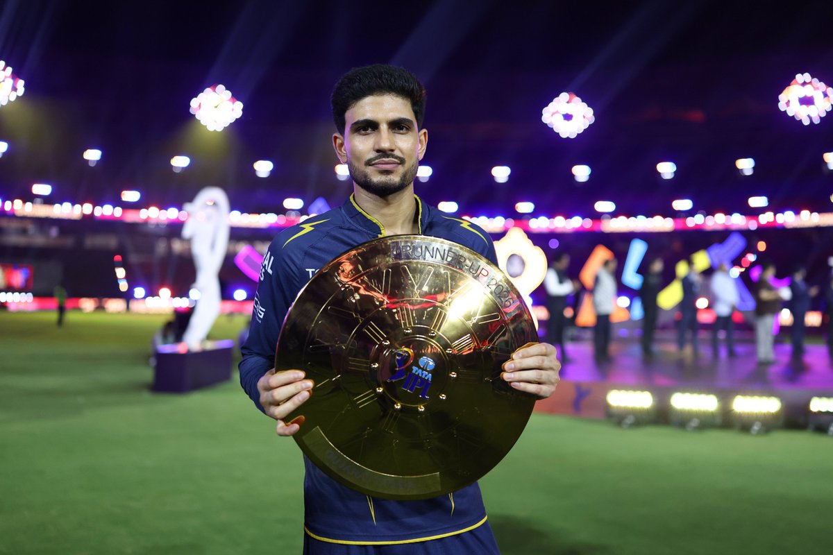 IPL's tweet photo. A brilliant season to remember 👏

A phenomenal campaign from Gujarat Titans under Shubman Gill 💙

#TATAIPL | #Final | #TheFinalLeap | #RCBvGT | @ShubmanGill https://t.co/njU26P3Q2Z