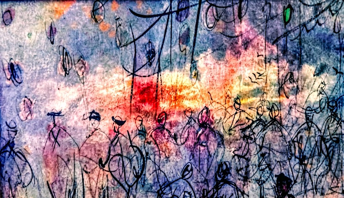 brentksilver's tweet photo. People-People Spirit piece here in thick acrylic seemingly floating upon the canvas. They weave about trying to mesmerize your curious eyes.
#Cucaro 
#artshare #art #artworks #SF #Artforum #Artnet #midcentury #1960s  #abstractart #artbots #AOTC #artistcornerTS #ArtistOnX https://t.co/TkwKWkSrp3