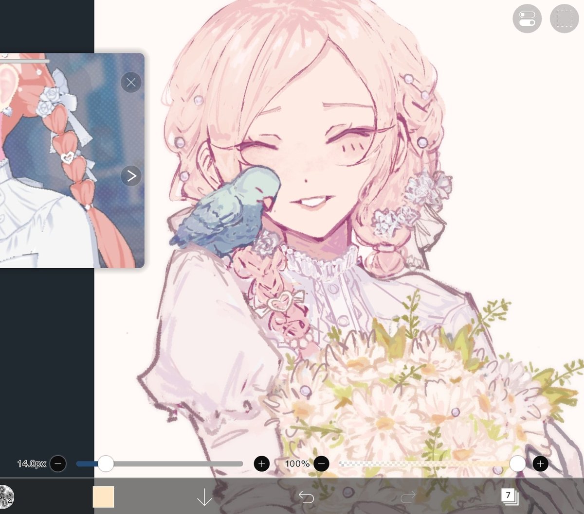 mzenholic's tweet photo. this hairstyle is so cute 
#prsk_FA https://t.co/bp62SfiNxr