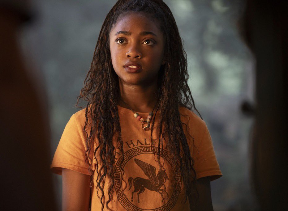 Annabethscamp's tweet photo. The juxtaposition of Percy being in his school t shirt and Annabeth being in her camp T-shirt while they argue.

The human vs demigod of it all https://t.co/pZBS0UrIpI
