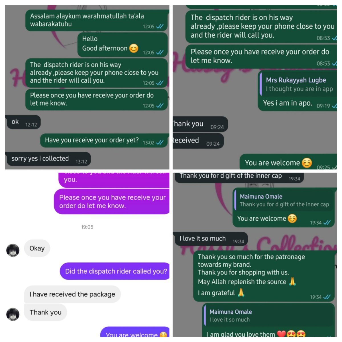 Ummammarr's tweet photo. Feedbacks ππππππ#Customers feedbacks #customers satisfaction #hassyCollections #premiumscarfs #scarfsinabuja https://t.co/EQb3j6H33f