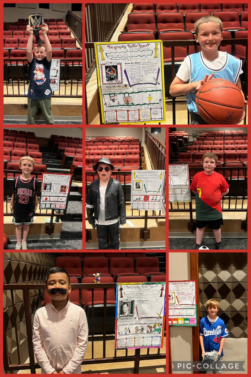 JessicaCramer26's tweet photo. The third grade Living Museum was amazing again this year. Our students picked some fun famous people and impressively spoke about their person! #OneElba https://t.co/dru4Ejg8uu