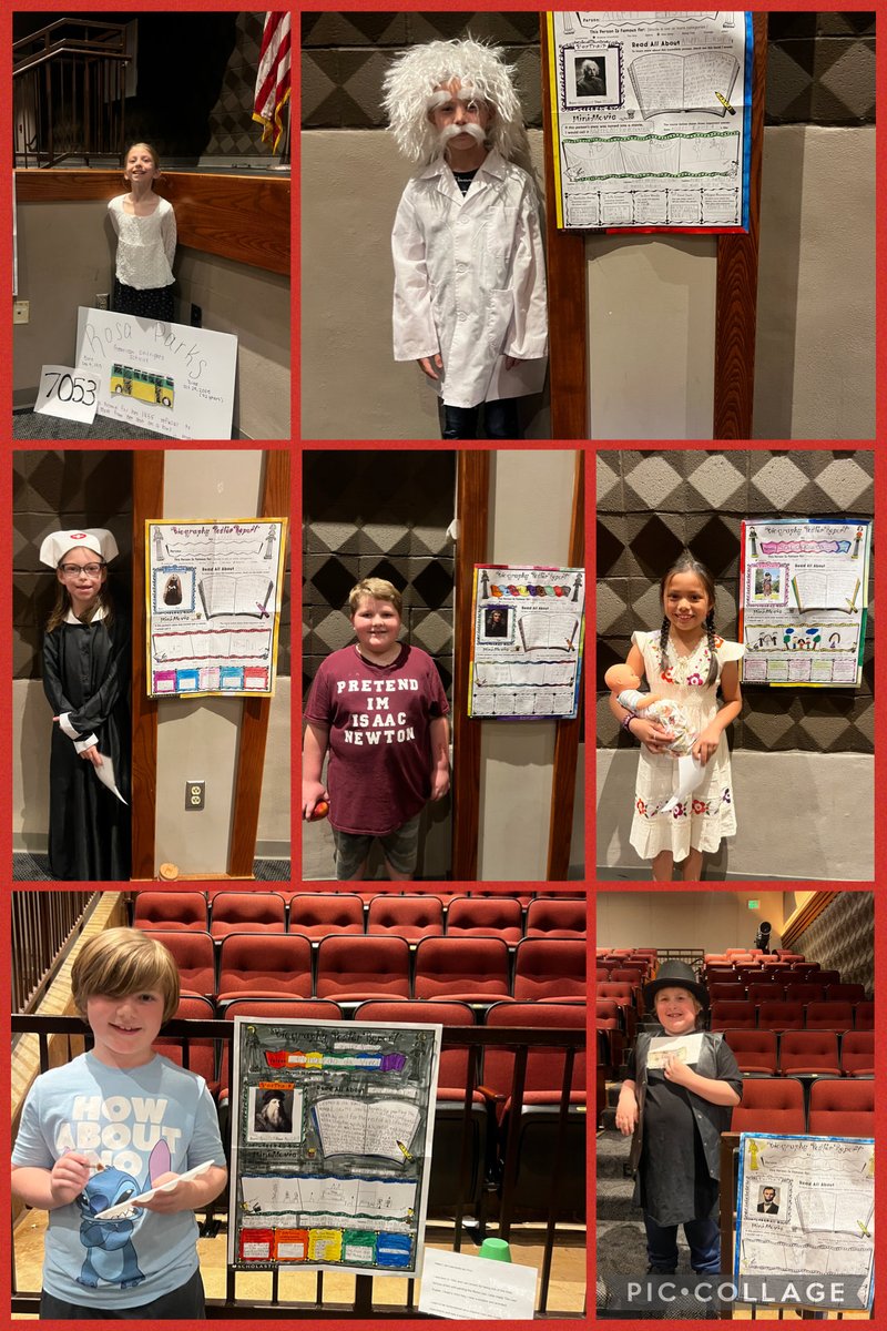 JessicaCramer26's tweet photo. The third grade Living Museum was amazing again this year. Our students picked some fun famous people and impressively spoke about their person! #OneElba https://t.co/dru4Ejg8uu
