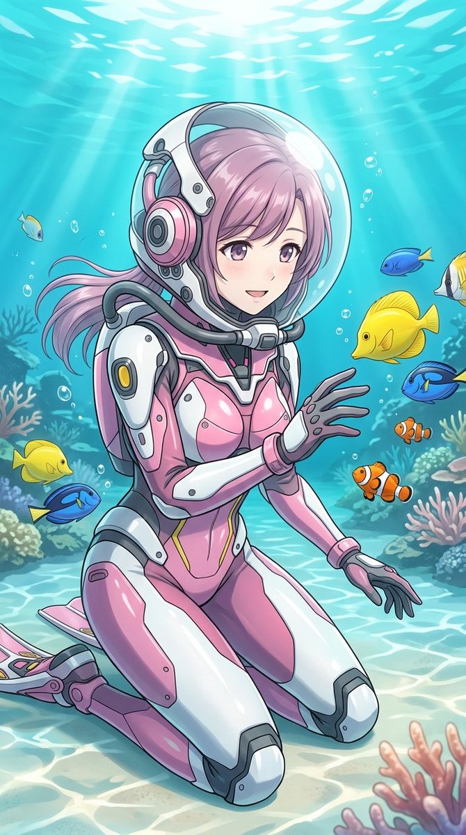 WWRC12's tweet photo. 『異世界へ漂着した女潜水士、チート装備で海の便利屋を始めます』
“The Female Diver Washed Ashore in Another World Starts a Marine Handyman Business with Cheat Equipment” https://t.co/qI9jcI7pQr