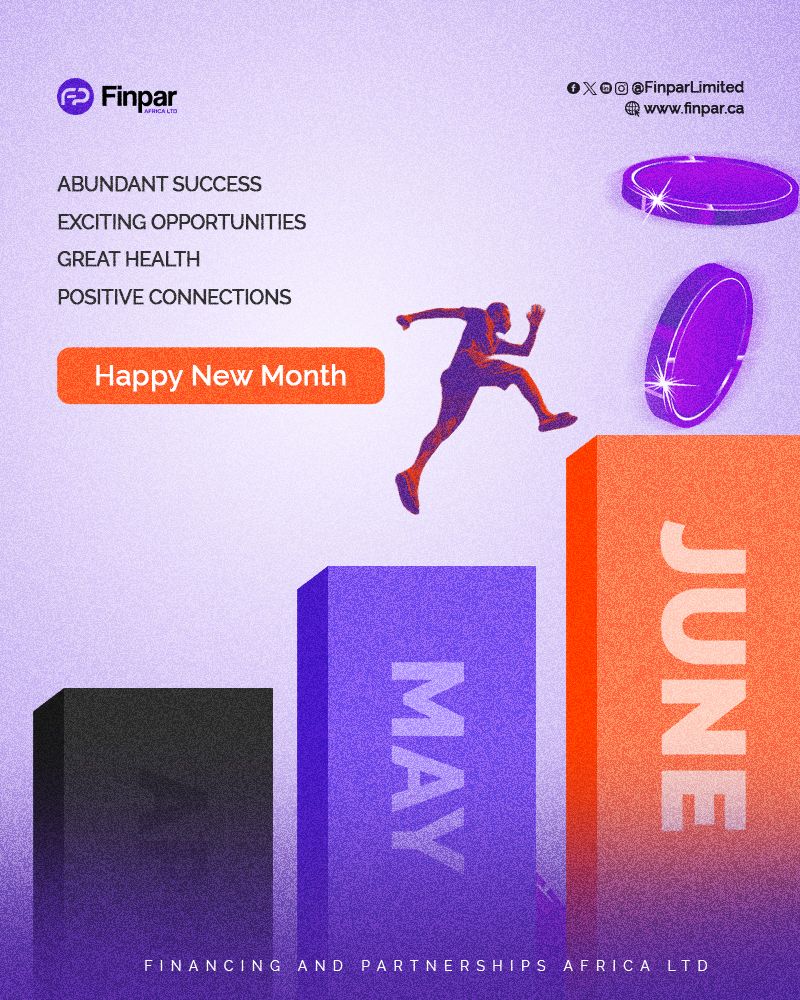 FinparLimited's tweet photo. A new month. A fresh start.
May this month bring you abundant success, exciting opportunities, great health, and positive connections that move you forward.
Happy New Month.
#NewMonth #FreshStart #AbundantSuccess #NewOpportunities https://t.co/t914DJTDEN