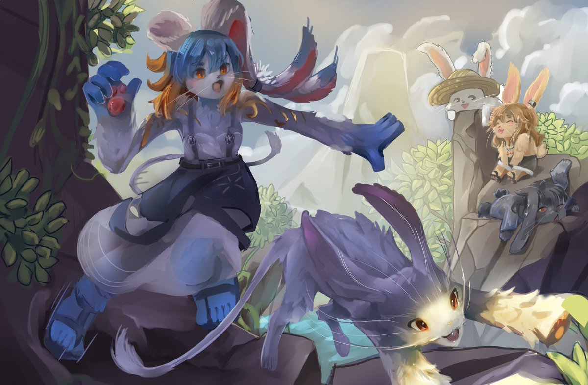 r_likewize's tweet photo. Nimble Rabbit's Foot [9:10]

So I turned my oc into a furry for this month's vgen

#vgen #orginal #illustration #rabbit #art https://t.co/UViLw7EtPG