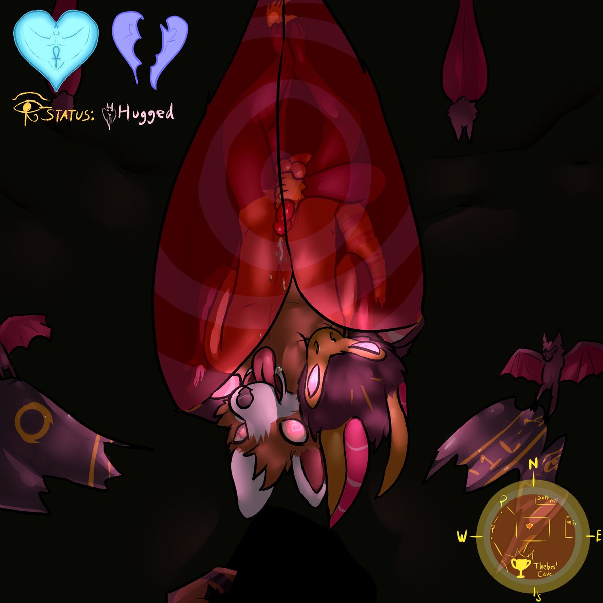 ChrisiDaNSFW's tweet photo. Nuuuu just 3 likes short this time! Now I'm to my last life.

But... B- Bat hugs... are so n- n- nice...
I'll just stare and e- enjoy
.////. https://t.co/PG54uwnQEg