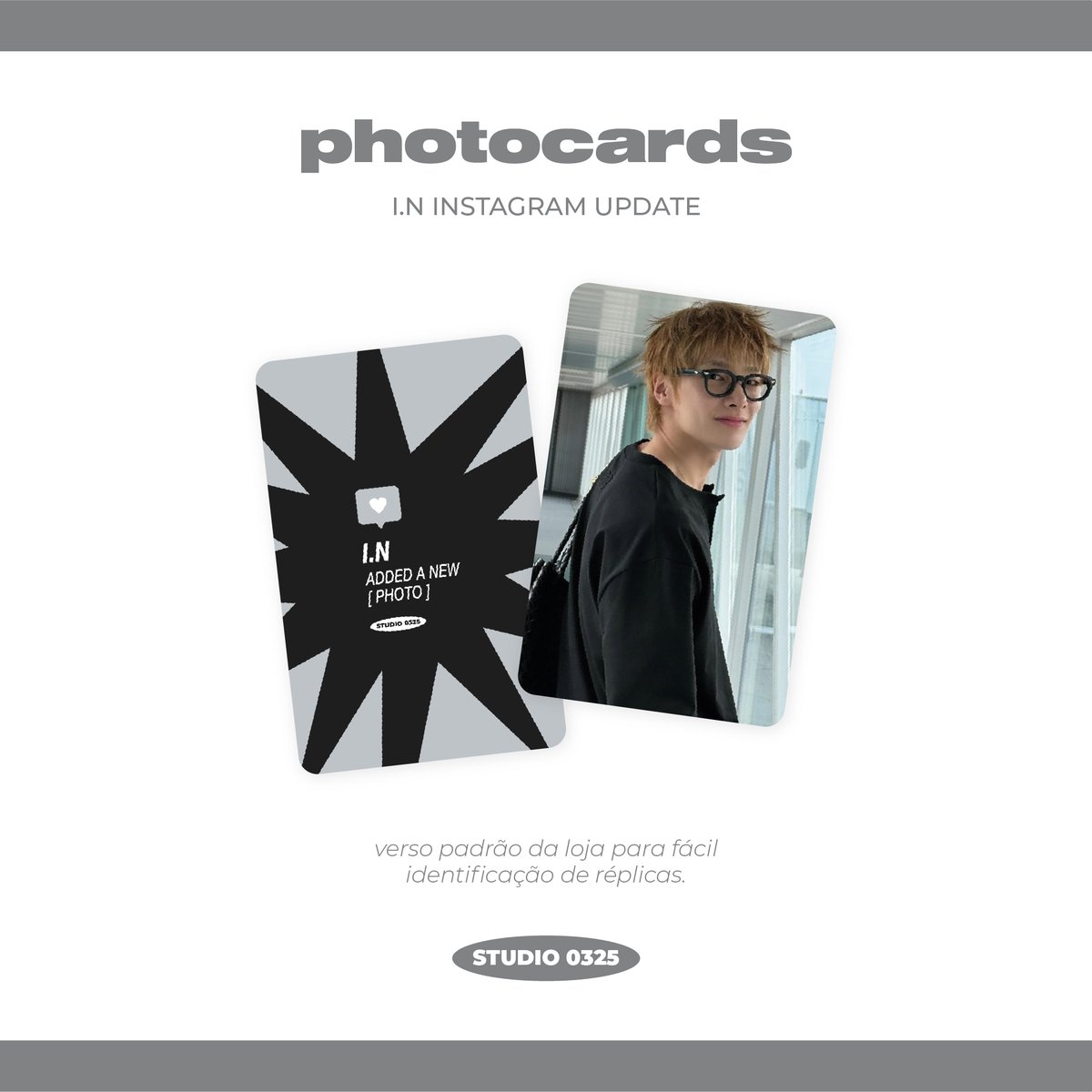 studio_0325's tweet photo. 🛒 | photocards fanmade i.n - instagram update 260519

disponível nas versões brilhosa, fosca, holográfica e glitter!

a partir de R$3,00 a unidade  

— compre pela shopee: https://t.co/MfoJknZmvz

— compre pelo site: https://t.co/UR0IJvV3A3 https://t.co/EJcaW7fLUT