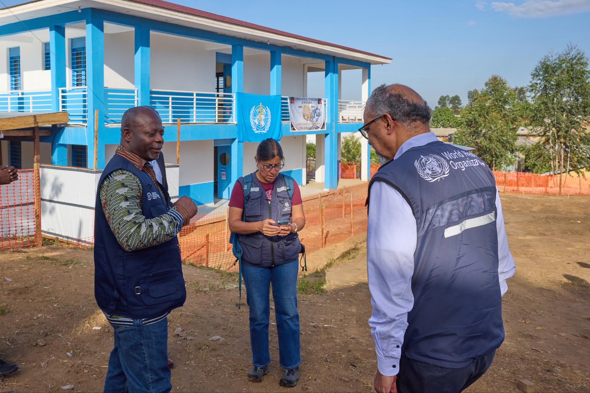 DrTedros's tweet photo. Proud to take in today’s opening of a 42-bed #Ebola treatment center in Bunia, #DRC.

Previously a new pediatric building of the  Centre Évangélique Médical entrusted it to @WHO to convert into a facility to  provide life-saving, patient centered care to people who have contracted the Bundibugyo virus causing the Ebola disease outreak.

WHO has worked hand in hand with the @MinSanteRDC and local authorities, and partners, including @ALIMA_ORG, @IMC_Worldwide, @UNICEF and @WFP to open the facility. The Centre also benefited from strong support from @FCDOGovUK, which has been a longstanding supporter of WHO’s in DRC.

Following today's opening, the facility started admitting patients.

The centre currently contains 21 beds for confirmed cases and 24 for suspected cases, with the potential of expanding up to 60 beds. In addition, WHO is constructing an annex with 24 beds that is expected to be ready in 2 weeks. 

Once fully operational, it will be capable of caring for 65 to 80 patients confirmed or suspected of suffering from Ebola.

The centre represents not just a centre for acute and critical care. It also serves as a testament to the fact people can survive Ebola when symptoms are detected early and optimized supportive and holistic care is provided immediately.
