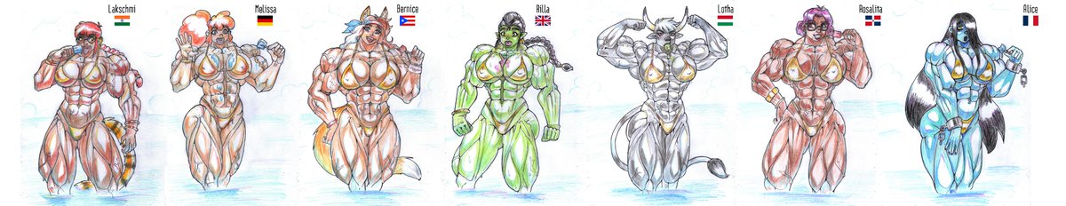 AngstheWicked's tweet photo. A pic with pencils i did there:
The idea was golden bikinis, popsicles with side effects, and girls from different countries.
From left to right:
@MarorinQ88 and Me: Lakschmi (muscle growth pop)
@AngstheWicked Melissa (muscle growth pop)
@G123Tristan Bernice ( rejuvenation) https://t.co/j0YRnehx8T