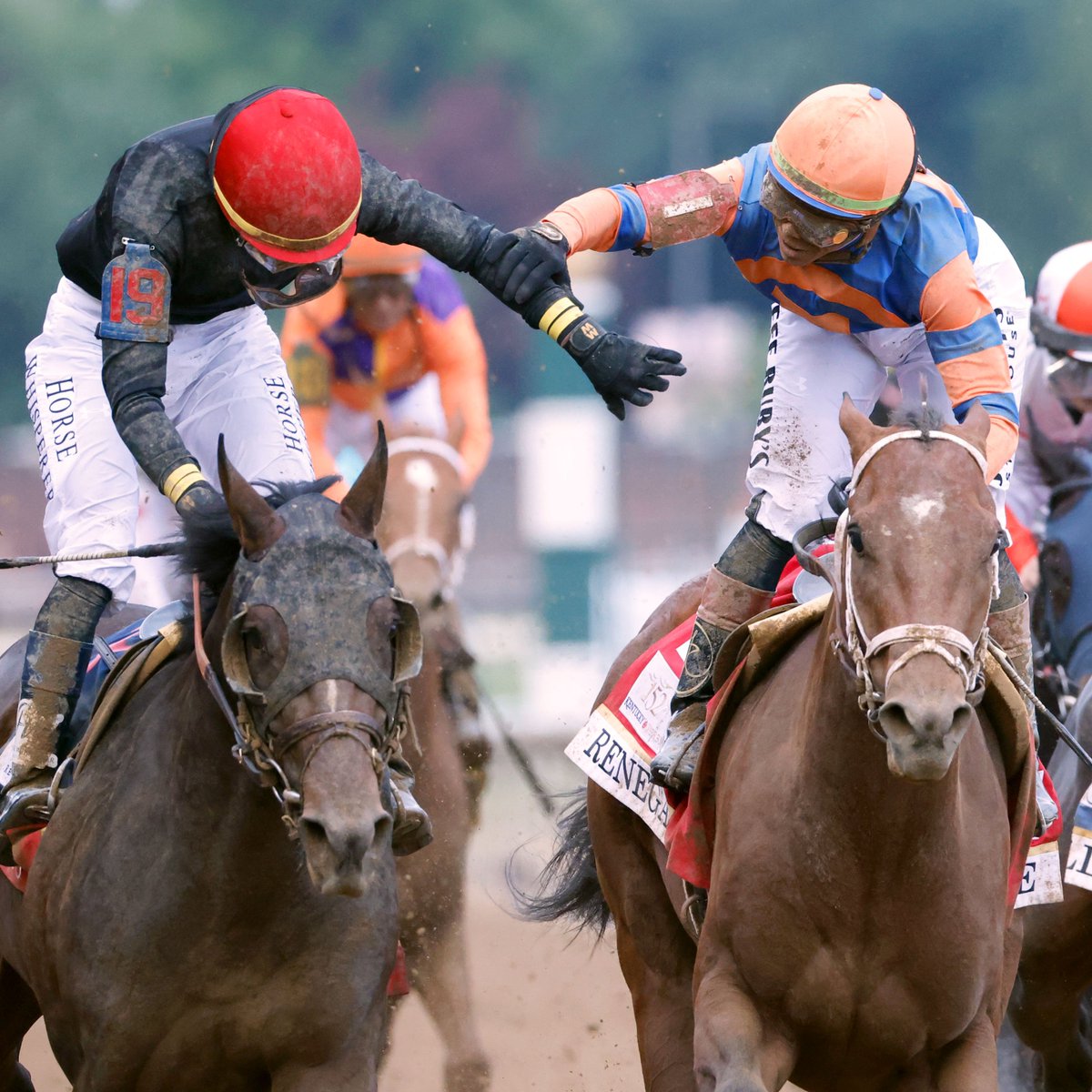KentuckyDerby's tweet photo. Heading into the Belmont Stakes, the top two finishers from the Kentucky Derby are back for a rematch.

Golden Tempo and Renegade reunite with Jose and Irad Ortiz Jr., setting up another intriguing tactical battle in Saratoga. https://t.co/ZvegKjoPJP