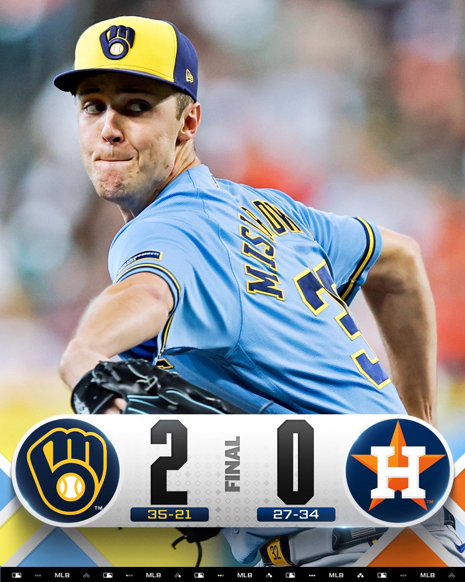 MLB's tweet photo. Misiorowski Business 😤 https://t.co/KcF6klx2fe
