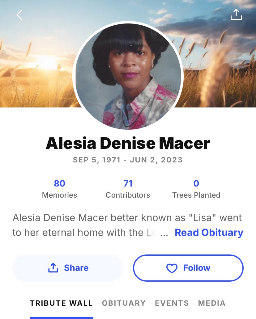 FeelTheBass86's tweet photo. In the documentary Her Name Is Alesia: Ms. Macer to You!, her mother Lisa spoke on how her own daughter La’Teasha left her to rot on her deathbed while battling a suspicious illness. Lisa passed away in 2023, abandoned by the very child she raised

Jay-Z bought La’Teasha a $1.7 million lakefront mansion in Maryland to shut her up for good. The deal was clear, stay quiet about being his secret daughter, cut off all contact with Rymir Satterthwaite, and turn her back on her own dying mother. She took the house, signed the NDA, and went silent
