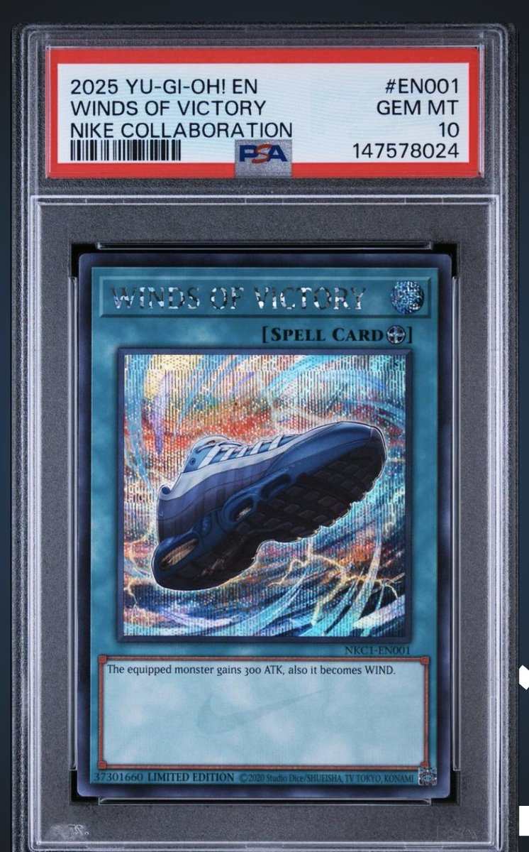 WINDS OF VICTORY 遊戯王 ナイキ　　 カード　箱のみ 今回のPSAでけっこう嬉しかったのが ＃遊戯王 『WINDS OF VICTORY