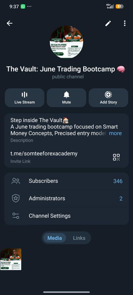 EricAbel_03's tweet photo. June is almost here 📈

Tomorrow, we officially begin our FREE 30-Day Trading Bootcamp.

Over 300 aspiring traders have already joined the community, and I'm grateful for the trust and support so far.

For the next 30 days, we'll be covering trading foundations, risk management, psychology, technical analysis, market structure, and much more.

If you're serious about learning trading the right way, this is an opportunity you shouldn't miss.

Join us here:
https://t.co/N8036cTrSh

A new month.
A new level.
A new opportunity to grow.

See you on June 1st. 🚀