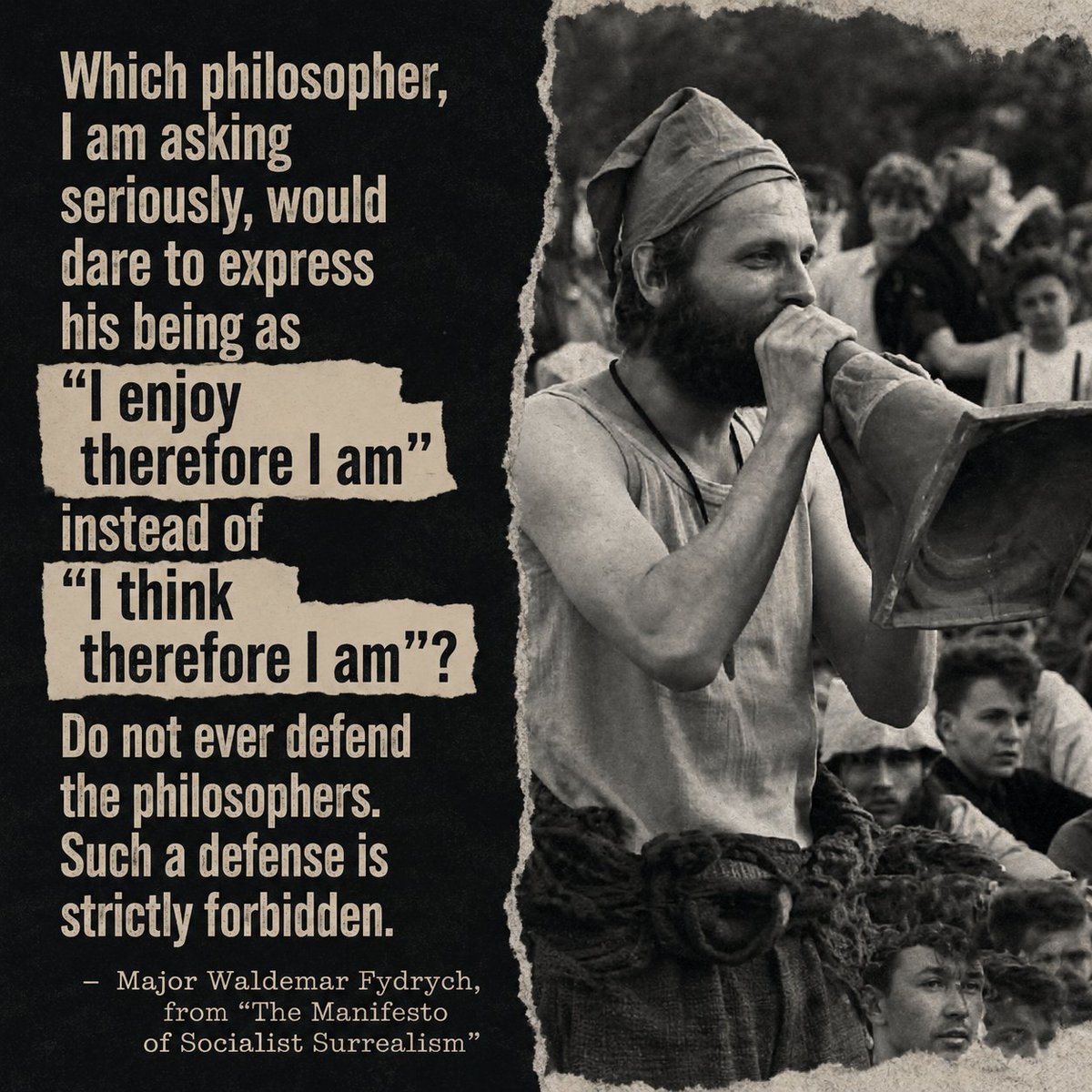 minorcomps's tweet photo. #SocialistSurrealism #OrangeAlternative #MajorWaldemarFydrych https://t.co/EvDQjUIWZp