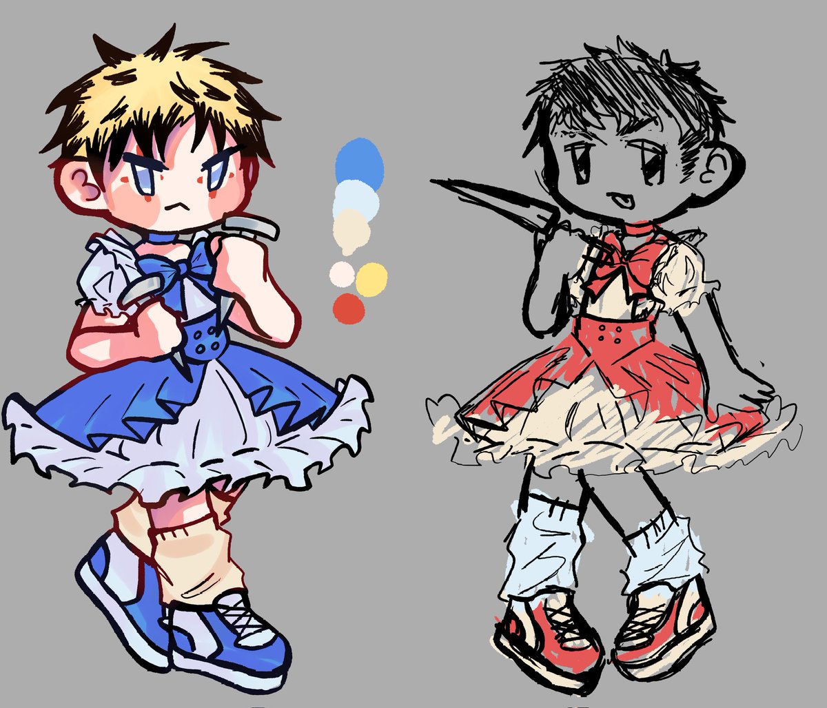 AmazingGhost_'s tweet photo. #Risukawa as magical girls (I'll finish Aikawa in a few days) (⁠≧⁠▽⁠≦⁠) https://t.co/wzy8AfeLA0