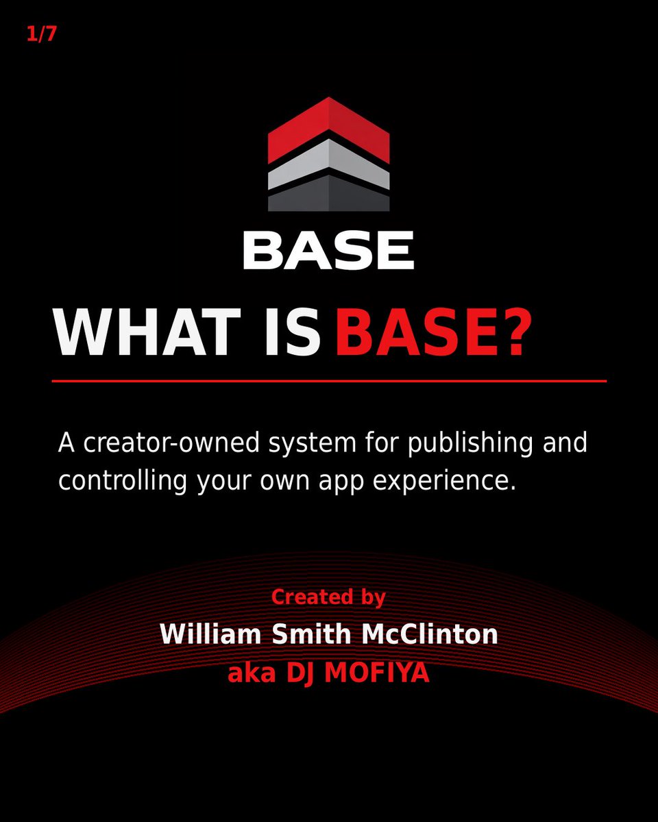 S_D_E_MOFIYA's tweet photo. What is BASE?

BASE is a creator-owned system built for people who want direct control over how their content, identity, and audience experience are presented.
#BASECreatorSystem #CreatorDashboard #FanApp #PWA #ProgressiveWebApp https://t.co/ZArrik2pub