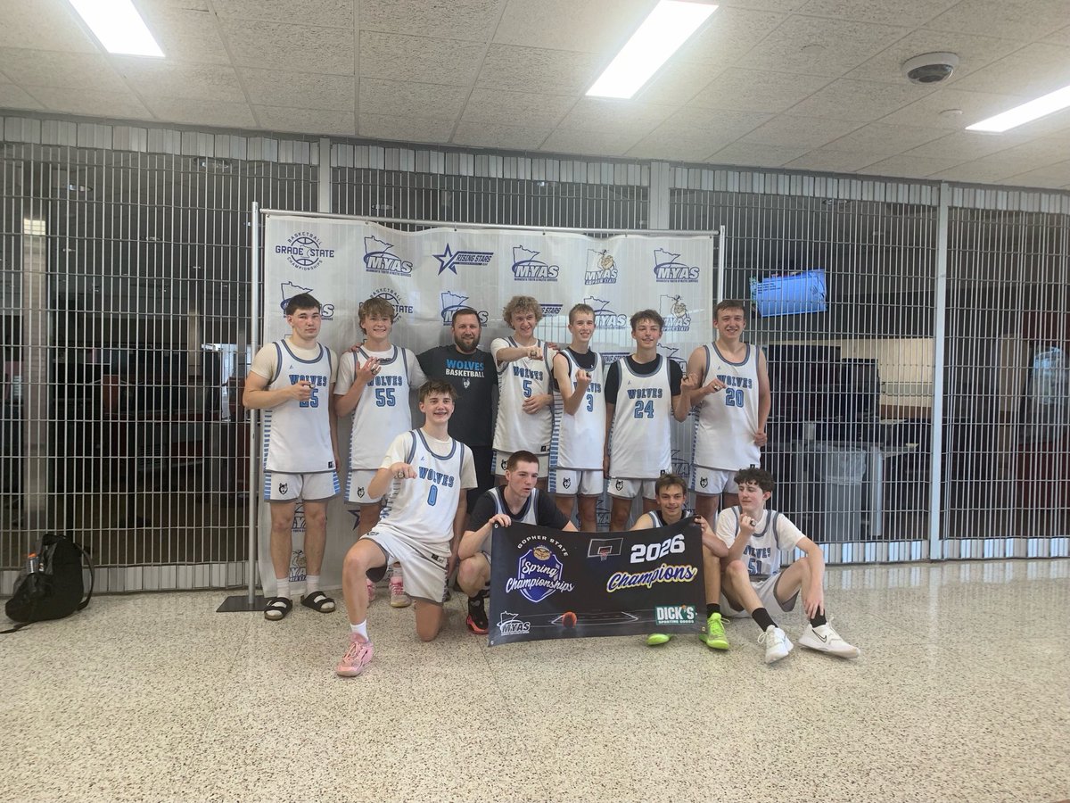 MNWolvesBBall's tweet photo. Congratulations to 10th grade Loften, MYAS Spring Champions!!! https://t.co/J9tZEqnX8r