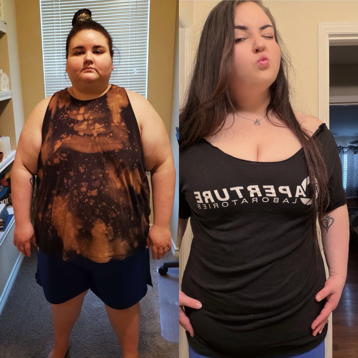ItsSucc's tweet photo. I topped out at around 380lbs 🫣
I’ve lost over 130lbs. 
It’s been a winding path to get this far &amp; I definitely have more to go. 💪
Getting back into a routine has been much needed. 
I hope this will inspire anyone that needs a push. 
You can do it. It is worth it. 🥰 https://t.co/YujkbkItiF