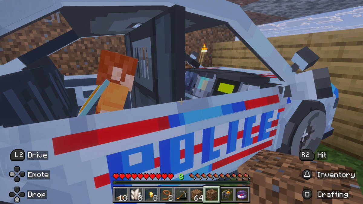 AngelsGaming777's tweet photo. My wife in the back seat of a Minecraft police car lol
@minecraft https://t.co/UCUyxhForz