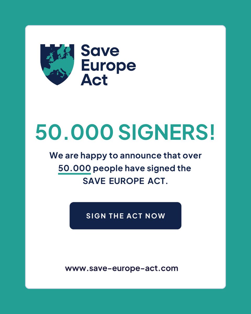 Save Europe Act tweet media