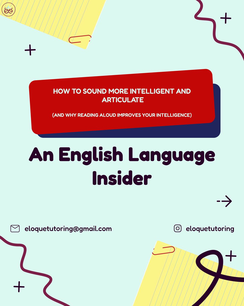 eloquetutoring's tweet photo. Being articulate and intelligent is not a talent but a skill one learns
#eloquetutoring #tutor #english https://t.co/lQfWnKp8Qw