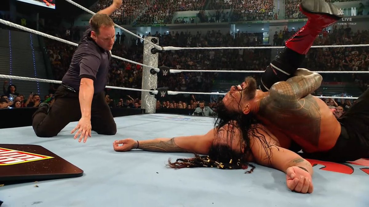 EliteClubS0B's tweet photo. ROMAN REIGNS HAS DEFEATED JACOB FATU IN THE TRIBAL COMBAT MATCH.

ABSOLUTE BANGER OF A MATCH 🔥

#WWEClash https://t.co/G9WZSEhrVp