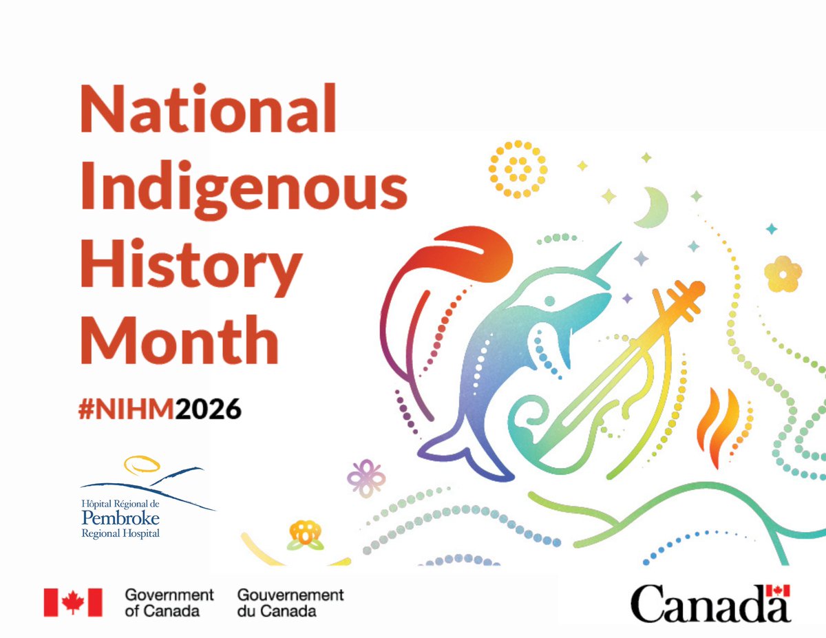 PRHhospital's tweet photo. At Pembroke Regional Hospital, we are committed to recognizing and celebrating the contributions of Indigenous communities to our nation's fabric and to our healthcare system. https://t.co/tPqMGuCb9x