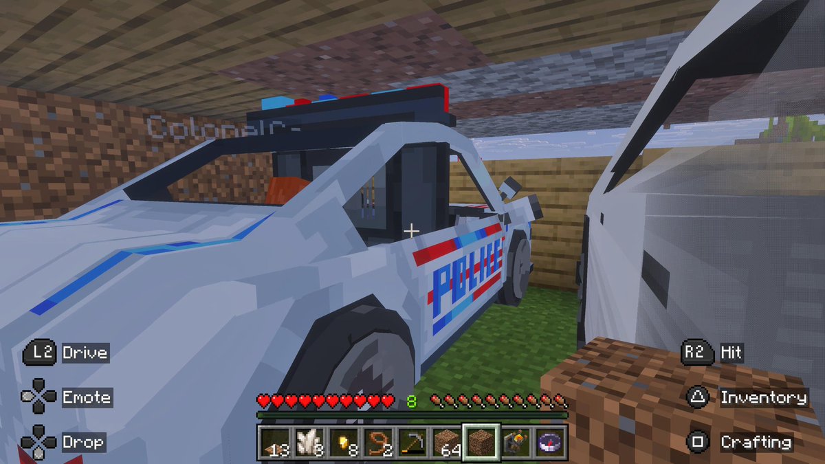 AngelsGaming777's tweet photo. Mine and my wife's Minecraft vehicles 
#minecraft https://t.co/jGiPgiI5bB