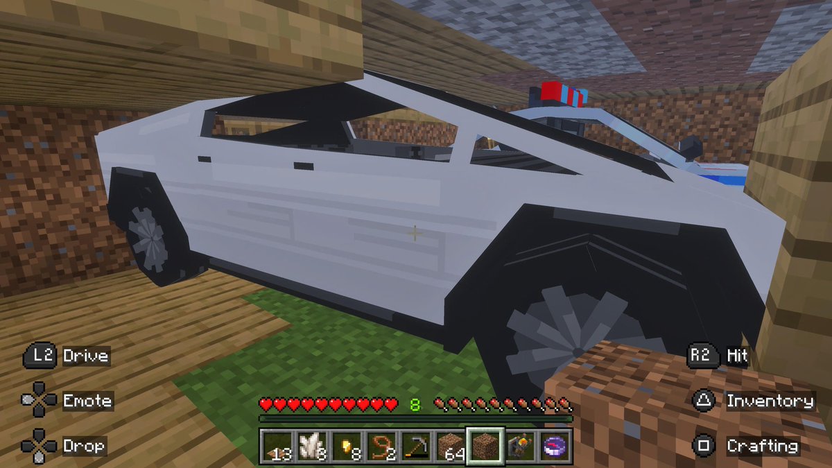 AngelsGaming777's tweet photo. Mine and my wife's Minecraft vehicles 
#minecraft https://t.co/jGiPgiI5bB