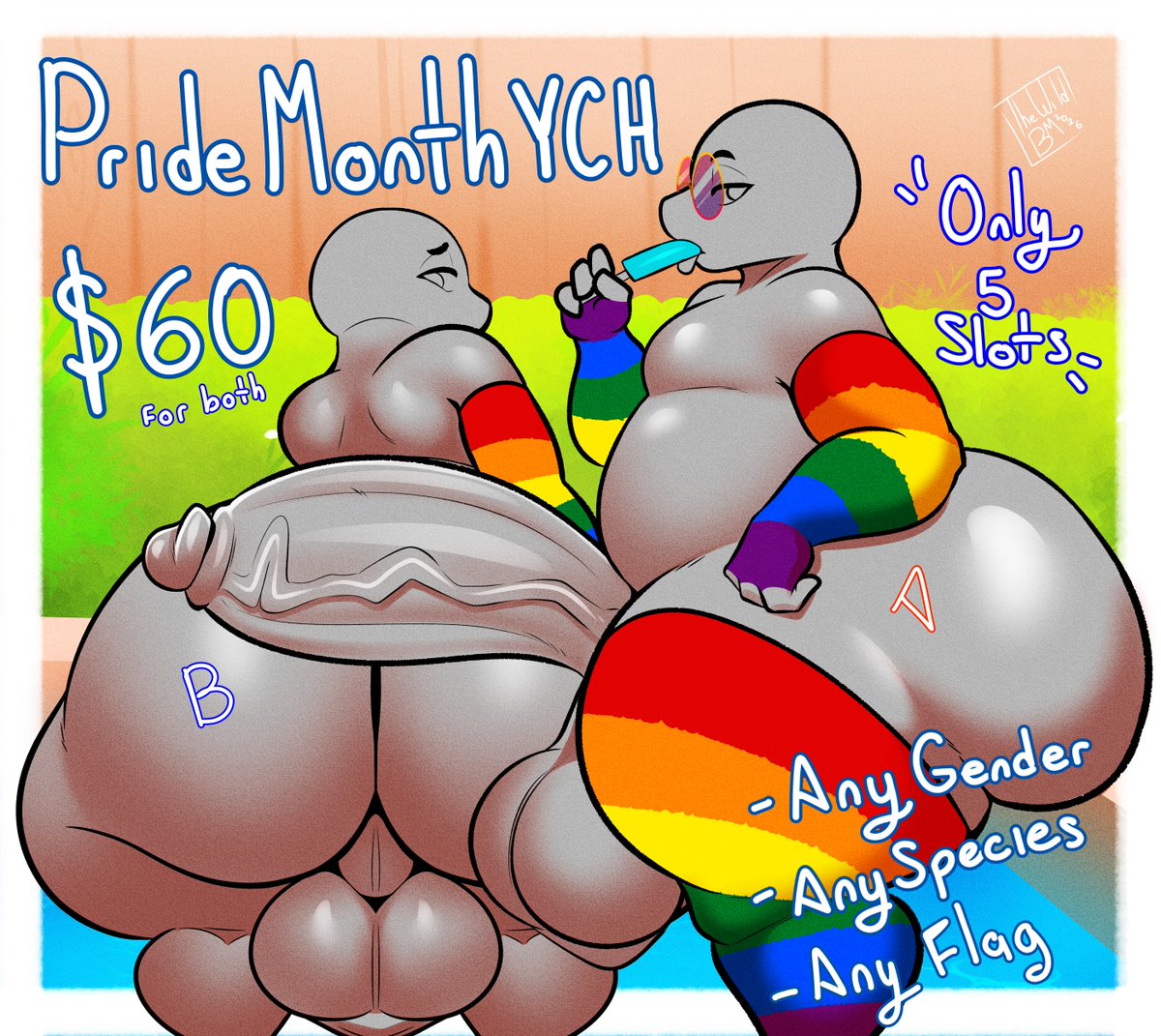 TheWildBM's tweet photo. Pride Month is almost here, and it's time to open more YCH slots!🏳️‍🌈🏳️‍🌈🏳️‍🌈
Opening 5 slots for each YCH.
If you're interested, you know where to contact me. https://t.co/oJb0ZDW52r