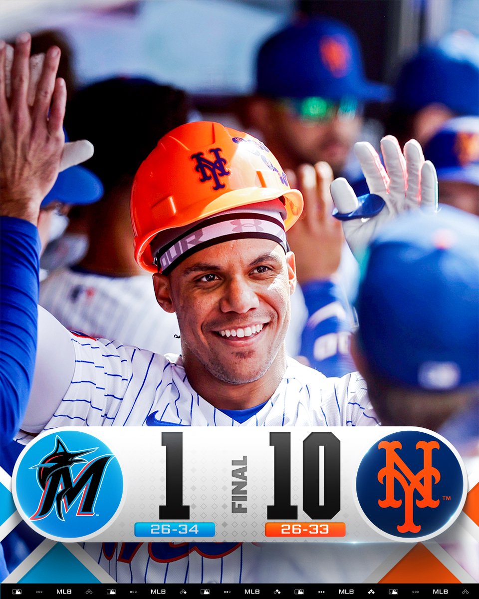 MLB's tweet photo. The @Mets put up double digits as they earn a series SWEEP! https://t.co/cDeEB7u8P2