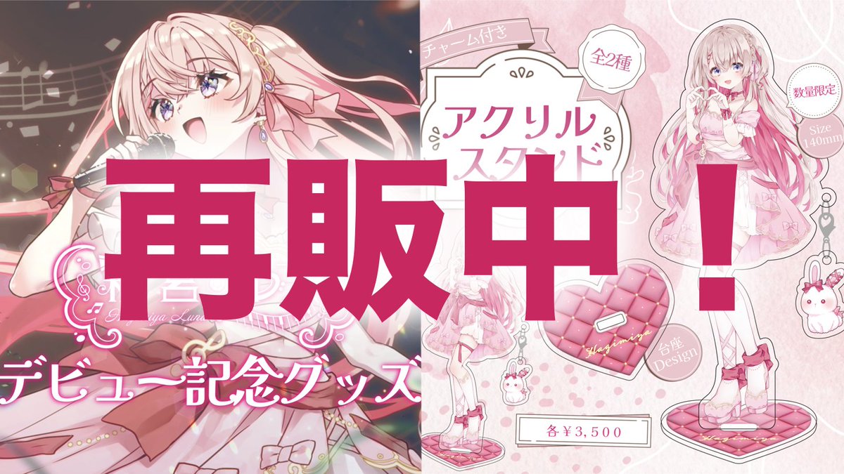 デビューグッズ再販開始⸝ .・˚ ラクガキ廃止＆稀にダブるため チェキ