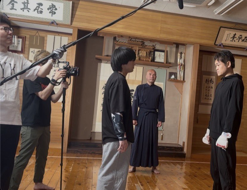 koji_kiske's tweet photo. 🎬🔥もりしん監督 自主制作映画
『出場権をかけて』

参加させていただき昨日クランクアップいたしました‼️

丸一日ぶっ通しのアクション撮影👊💥 ひろさん 木島さん 太三さん えいじさん
 全員が魂を燃やし尽くした一日でした🔥ありがとうございました❣️🙏✨ 完成をお楽しみに❗️#出場権をかけて https://t.co/mV23vPuji9