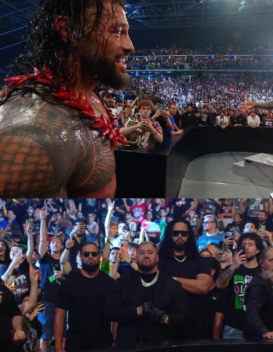 SuplexInsider's tweet photo. Roman Reigns just said…

“THEY ARE NEXT”

#WWEClash https://t.co/2izfEm58B1
