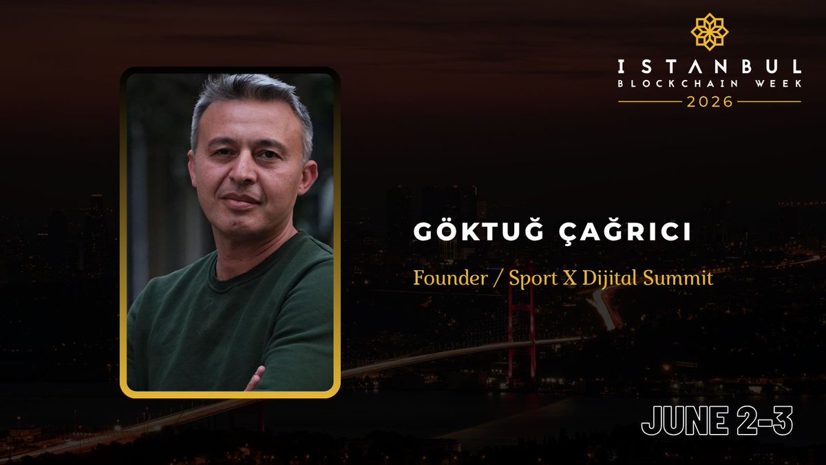 Goktug1O's tweet photo. Sporun geleceği ve Web3 teknolojileri Istanbul Blockchain Week 2026'da buluşuyor @IstanbulBlockWk

​2-3 Haziran tarihlerinde düzenlenecek "Web3 in the World of Sports" panelinde, sporda dijitalleşmeyi ve yeni nesil teknolojileri konuşmak üzere sevgili Dr.Taner Karaman ve Doç.Dr.Damla Özsoy ile birlikte sahnede olacağız 

​Bu keyifli oturumu kaçırmamak için ajandanıza not etmeyi unutmayın. 

​@IstanbulBlckWk #IBW2026 #Blockchain #Web3‌‌ #Sport