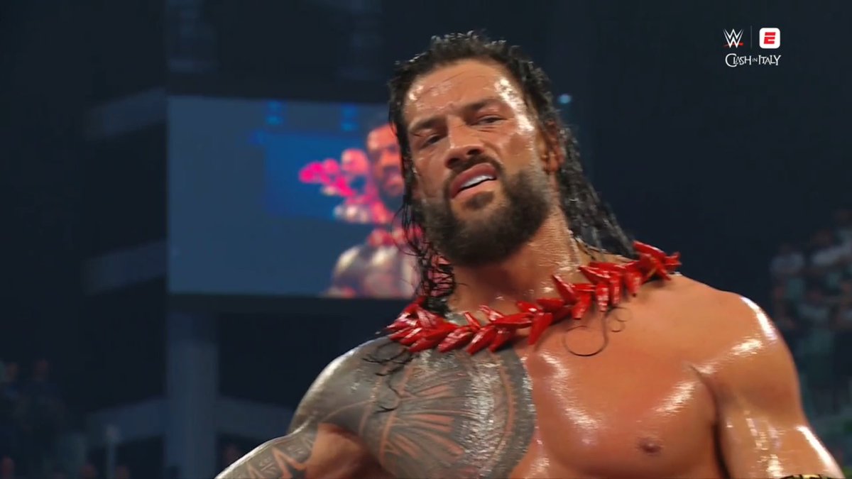 RomanRSource's tweet photo. #RomanReigns #RomanEmpire #TribalChief #HeadoftheTable #WWE #WWEClash https://t.co/ukcAHzigm5