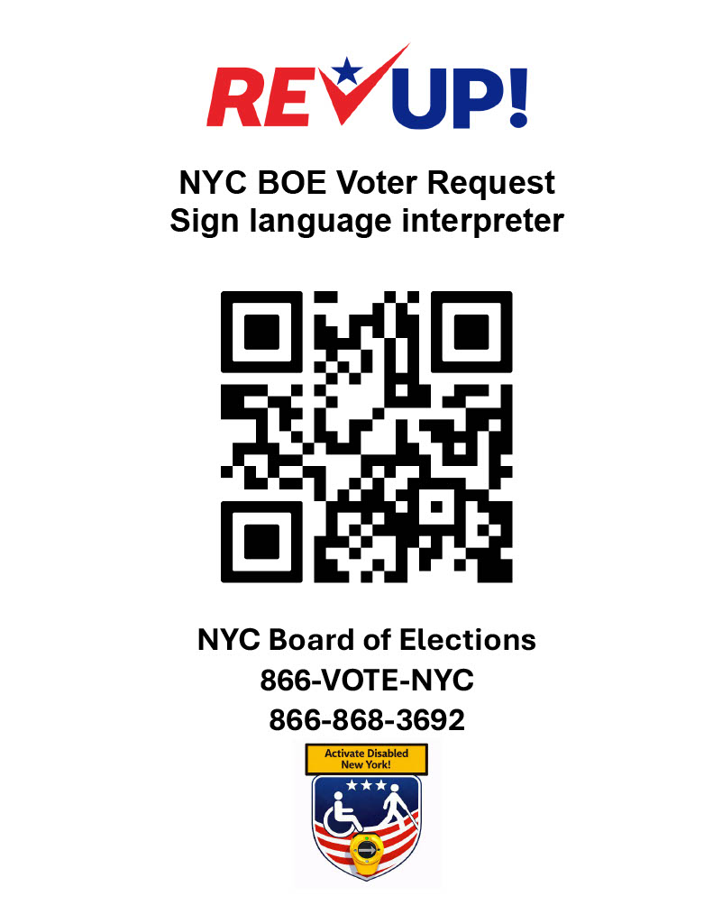 MarcSafman's tweet photo. 🎥NYC June 2026 Primary! Thanks to Charles Diggines, President @nycbda, for helping ensure New Yorkers have accessible voting information. 🗳️ Early Voting: June 13–21 🗳️ Election Day: June 23  Watch: https://t.co/qEXmW1T7cU
#CripTheVote #Accessibility #NYCVotes #Vote2026 https://t.co/ulE6CrTVAf