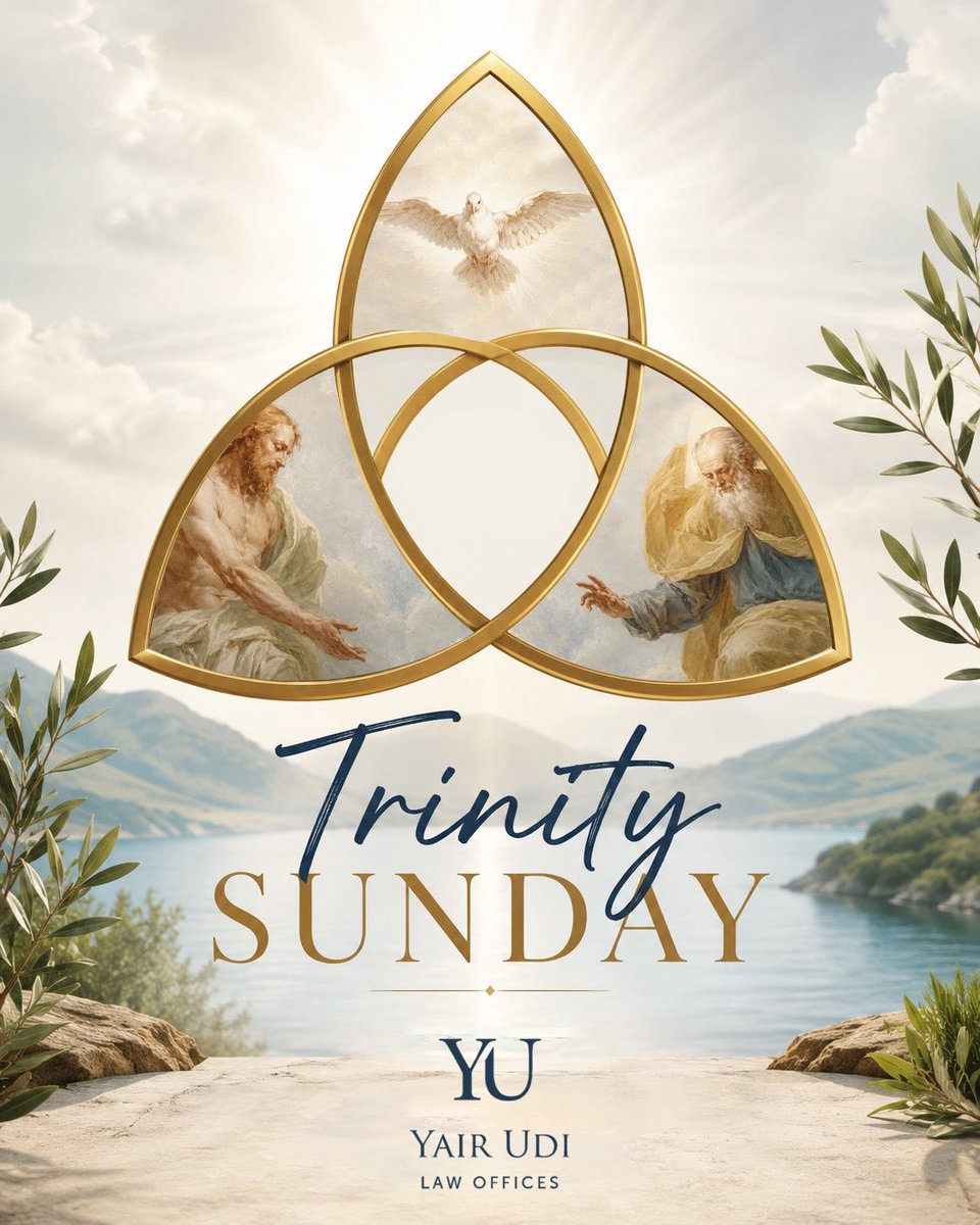 YULawTLV's tweet photo. ✨ Trinity Sunday ✨
A day of faith, unity, and reflection on the Holy Trinity. 🙏
Wishing peace, grace, and blessings to all who celebrate. 🕊️

#TrinitySunday https://t.co/7Xmly95F9N