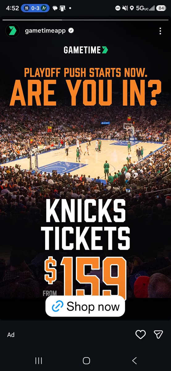 jared531's tweet photo. What does $159 get me exactly, entry into the bar across the street? Lol.

#knicks https://t.co/Y0obRVJ204