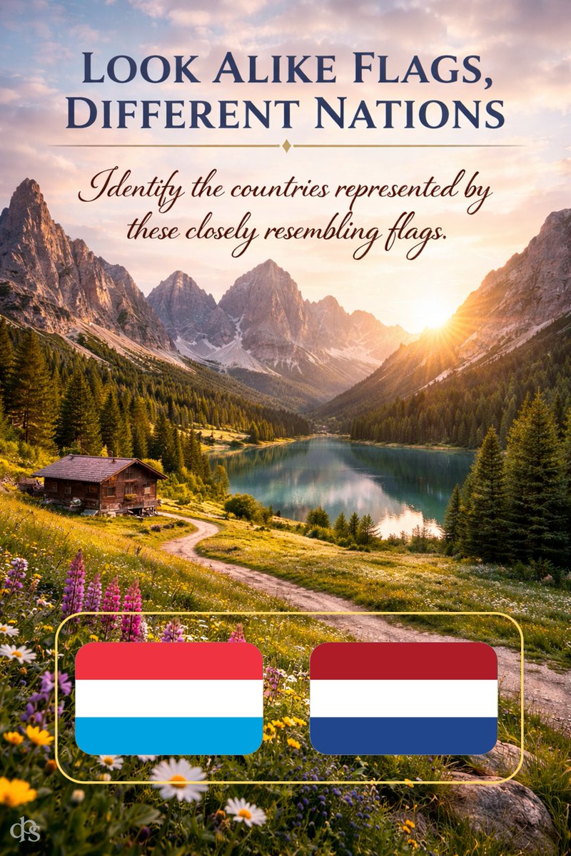 dpuzzlesarena's tweet photo. "Sometimes, the details we almost ignore are the very things that reveal the truth. Observe with intention."
Today's challenge - Test of geographic intelligence. Can you find this?
#dpuzzlesarena #puzzles #riddles #challenge #country #flag #map #focus #growth #motivate #bepositive #thinkdifferent #learnnew #game